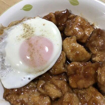 時間がなく付け合わせは目玉焼きのみですが、男子の好きそうな味に仕上がりました♪計量も全部大さじで楽でした♪ありがとうございました！